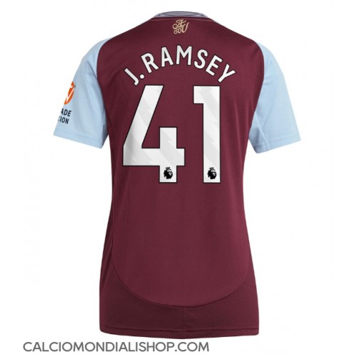 Maglie da calcio Aston Villa Jacob Ramsey #41 Prima Maglia Femminile 2024-25 Manica Corta